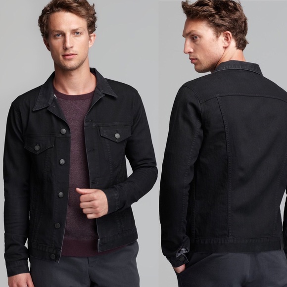 j brand black denim jacket